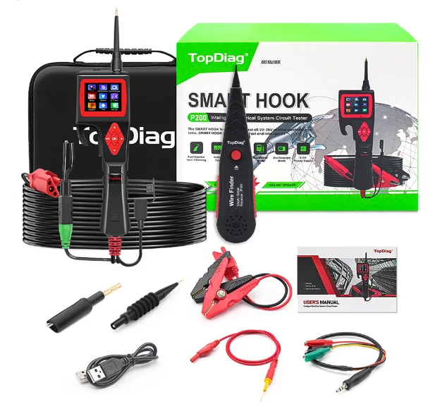 

Smart Hook Power Tester with Wire Finder Automotive Electrician Analyzer Diagnostic Tool