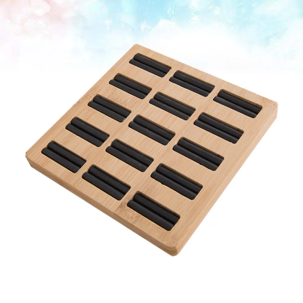 

Wooden Rings Display Tray Smooth Finish Jewelry Showcase Display Rack for Home Store Mall Organization Solution