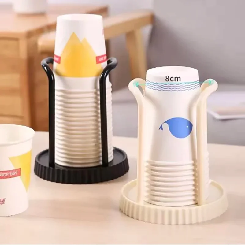 Minimalist Paper Cup Holder, Household Disposable Cup Storage Rack, Multifunctional Desktop Coffee and Milk Tea Cup Storage Rack
