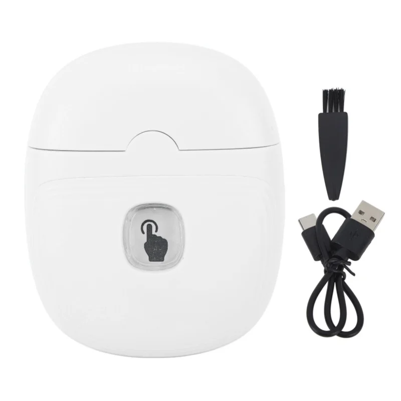 

Электрическая автоматическая машинка для стрижки ногтей, 2 скорости, светодиодная подсветка, зарядка через USB, безопасный триммер для ногтей для младенцев, детей и взрослых, цвет: зеленый (чайный)