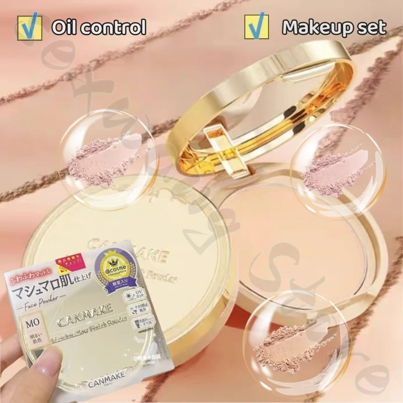

Marshmallow powder set-up makeup, long-lasting powder, delicate, thin, invisible pores, covering defects, even skin tone 10g