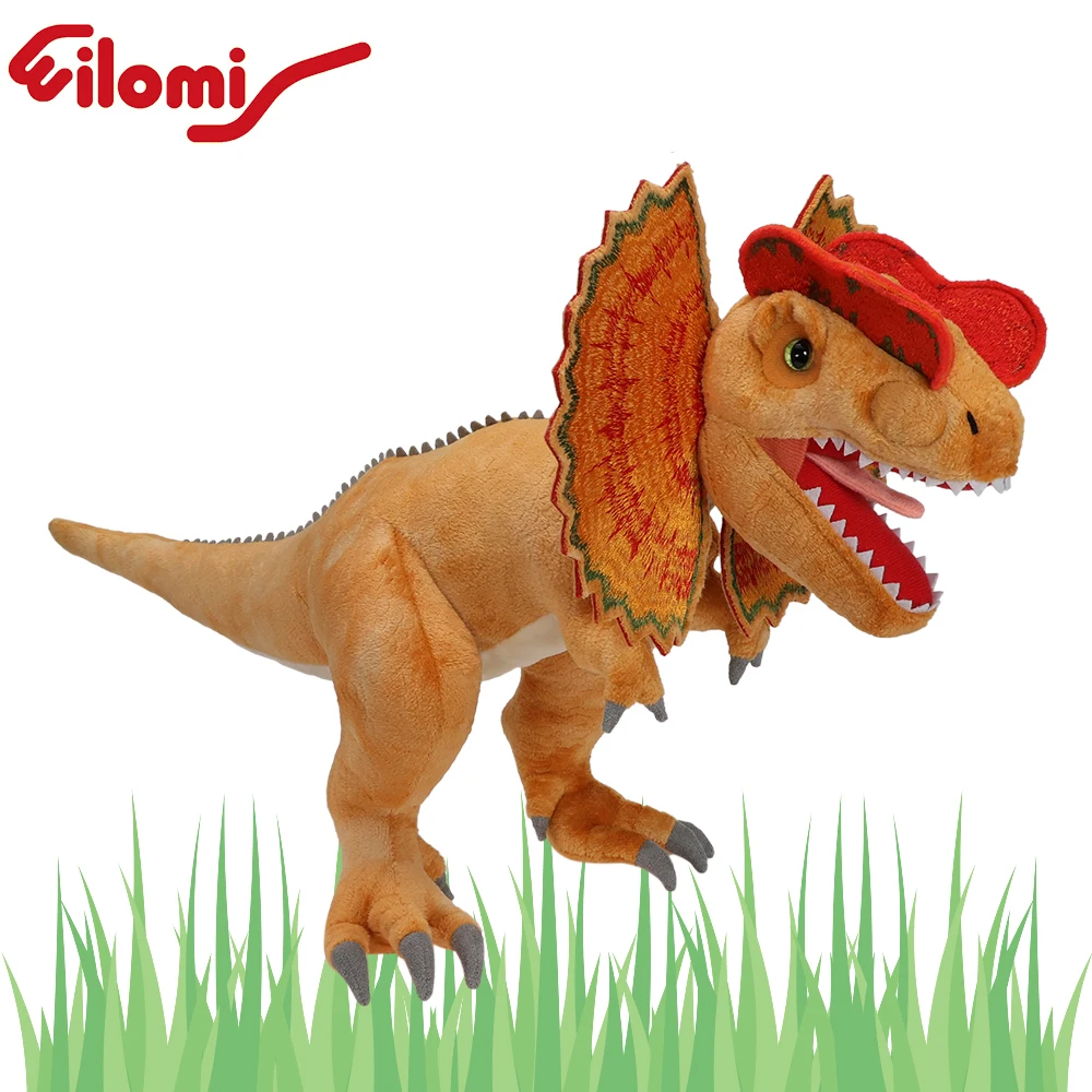 

Wilomis Dinosaur Stuffed Animal - 20.5'' Dilophosaurus Plush Toy with Beautiful Arched Crests, Soft Stuffed Dinosaurs