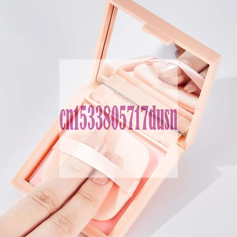 {여름2} 100매 대나무 블로팅 페이퍼 거울&퍼프 포함 상쾌한 휴대용 얼굴 유분 흡수 페이퍼