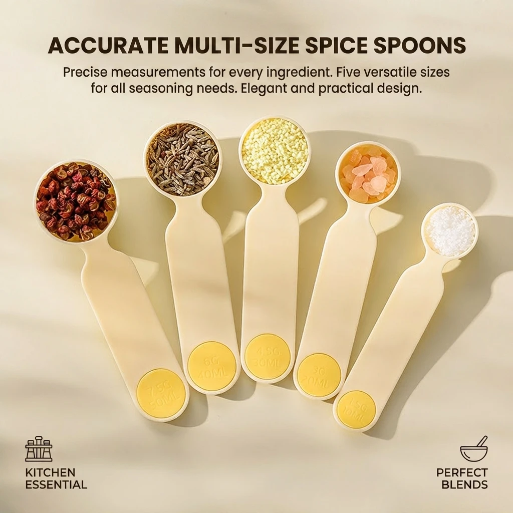 1pc Measuring Spoon Food Grade PP Plastic for Kitchen Baking Coffee Milk Powder Precise Dose Tool Durable Lightweight