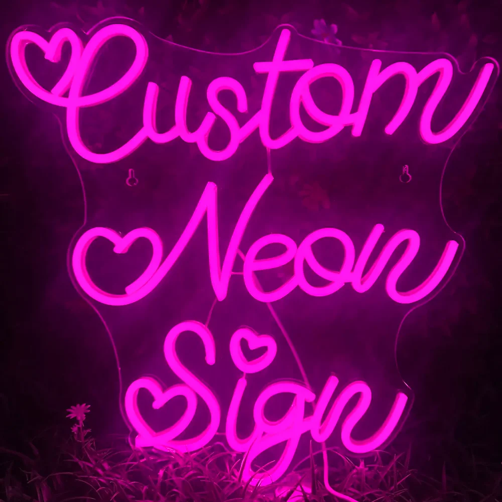 

Custom Neon Signs Personalized Large LED Neon Signs for Wall Decor Wedding Birthday Gift Party Bar Shop Logo Name Neon Lights