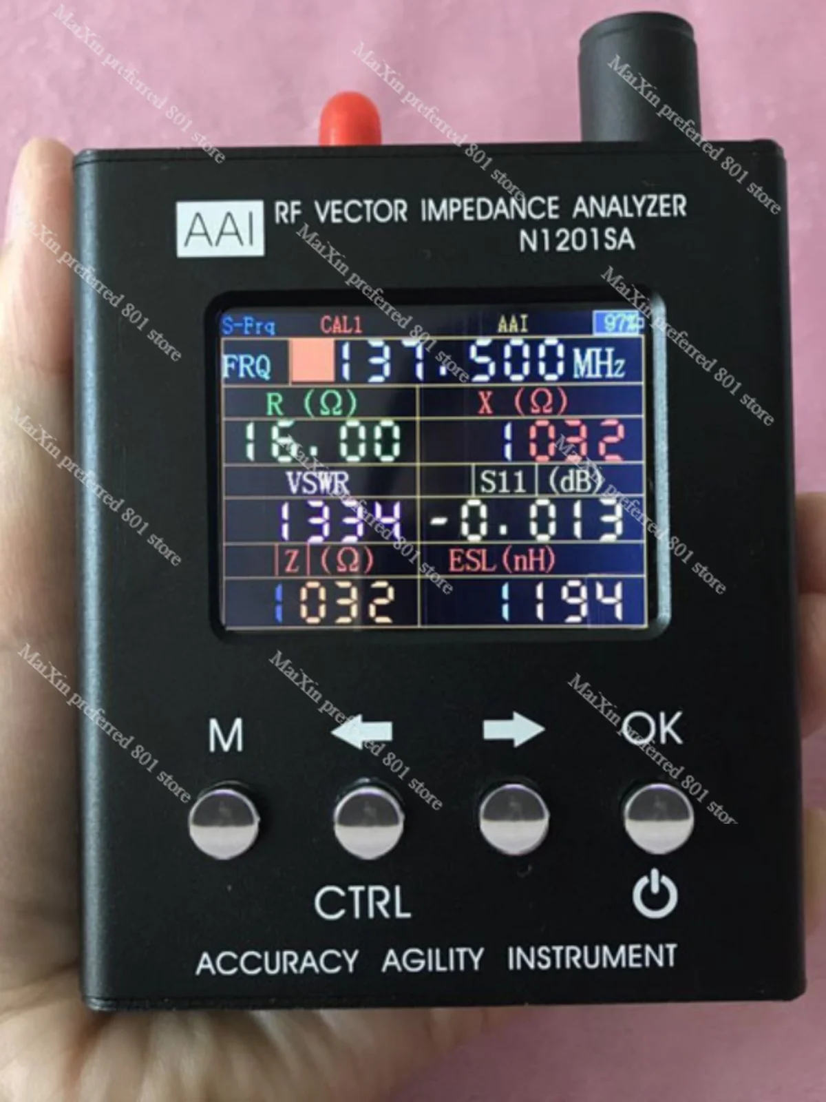 ORIGINAL English Verison N2061SA 1.1mhz to 1300MHz RFID 1.1MHz-1300MHz UV RF Vector Antenna Analyzer Meter Tester