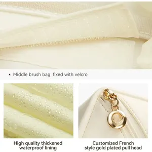 1/2 قطعة مجموعة تخزين مستحضرات التجميل سعة كبيرة حقيبة أدوات الزينة للسفر حقيبة مكياج Ins Advanced Sense حقيبة تخزين مستحضرات التجميل المحمولة 10 حقيبة مكياج أطفال رئيسية لمجموعة المبيعات - No1