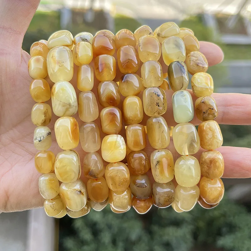 Yoowei New Amber Bracelet Wholesale 100% Genuine Irregular Bead Women Trendy Unique Original Natural Ambre Jewelry Gift Supplier