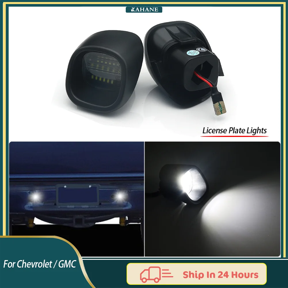 

2Pcs LED License Plate Lights - Plug-and-Play For Chevrolet Blazer S10/GMC Jimmy Sonoma