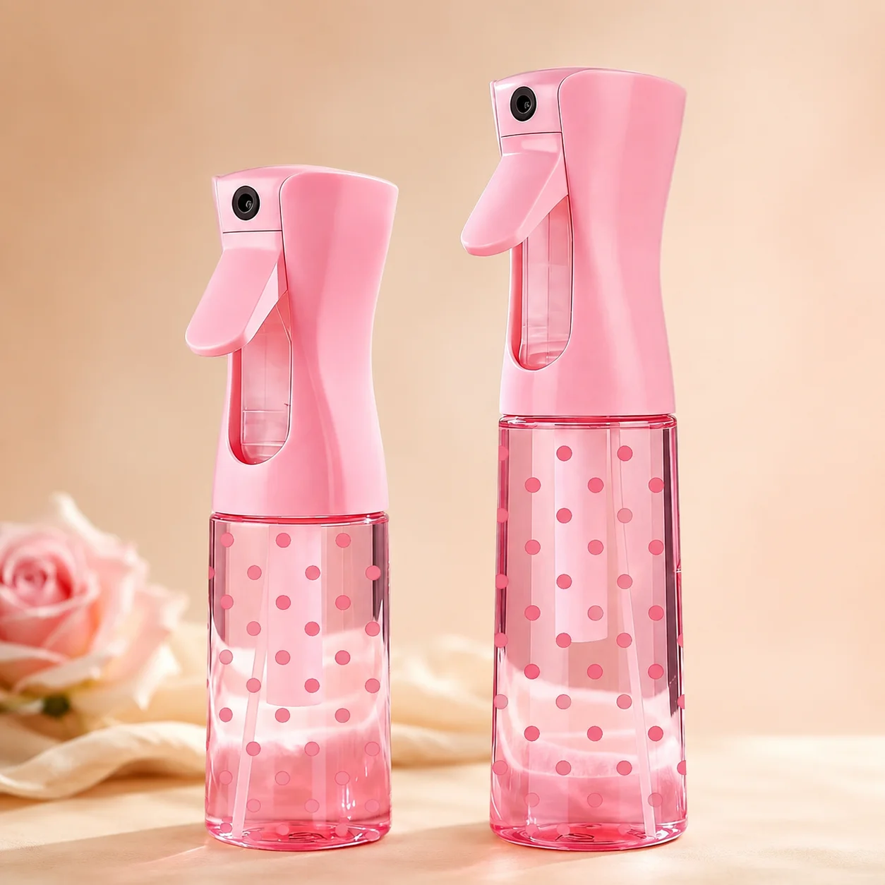 Rose Water Spray - Spuitfles Roze Polka Dot Navulbaar Fijne