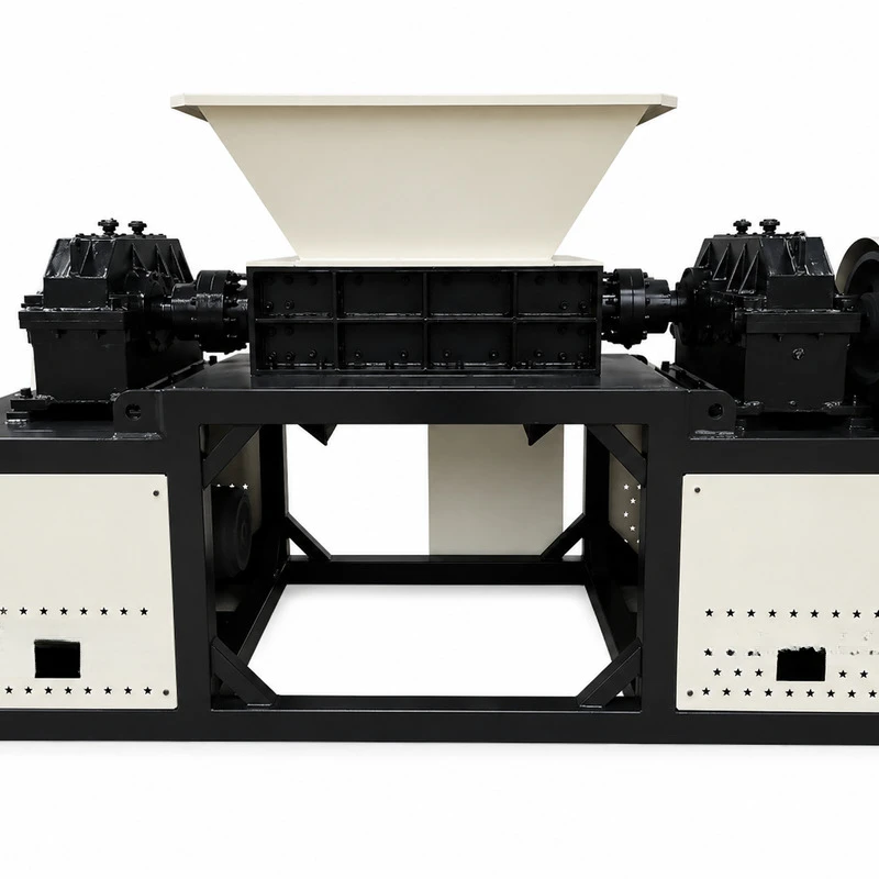 Universal Dual-Axis Shredder| Multi-Purpose Industrial Crusher, Used For Tire, Rubber Scrap, And Cable Recycling