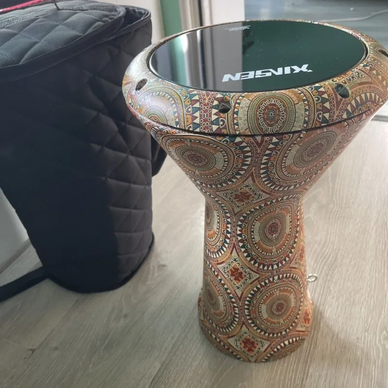 Portable Doumbek Drum 8.5 Inch Arabic Drum Professional Perform Practice Adult Beginners Light Doumbek Percussion Instruments