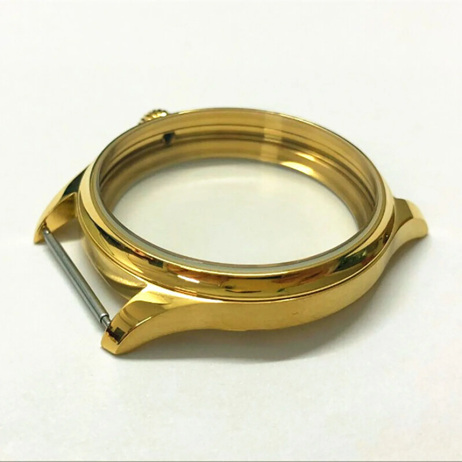 18K Gold 44mm 316L Steel Stainless Watch Case Replacement for ETA 6497/6498 ST36 Movement Watch Accessories