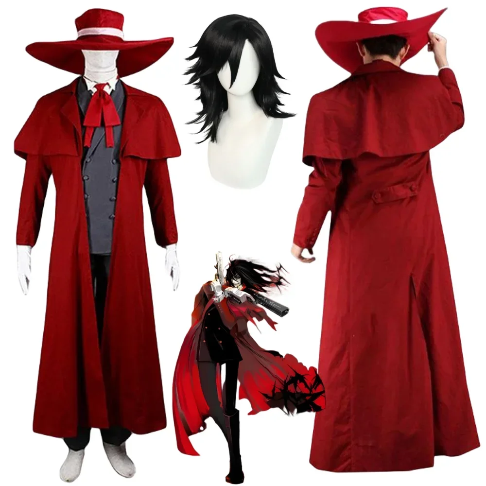 

Anime Hellsings Alucard Cosplay Costume Alucard Van Cos Wig Costumes Halloween Carnival Suit