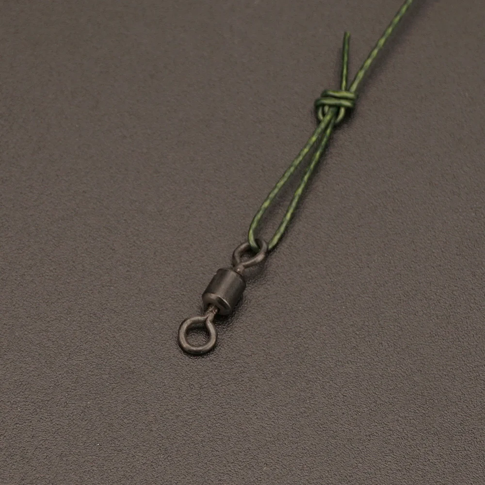 Hirisi TS108 6-teiliges Karpfenangel-Haarrig-Set, vorgebundener Haken mit beschichteter Schnur, Widerhaken, Anti-Tangle-Karpfenangel-Endgerät – Detail 4