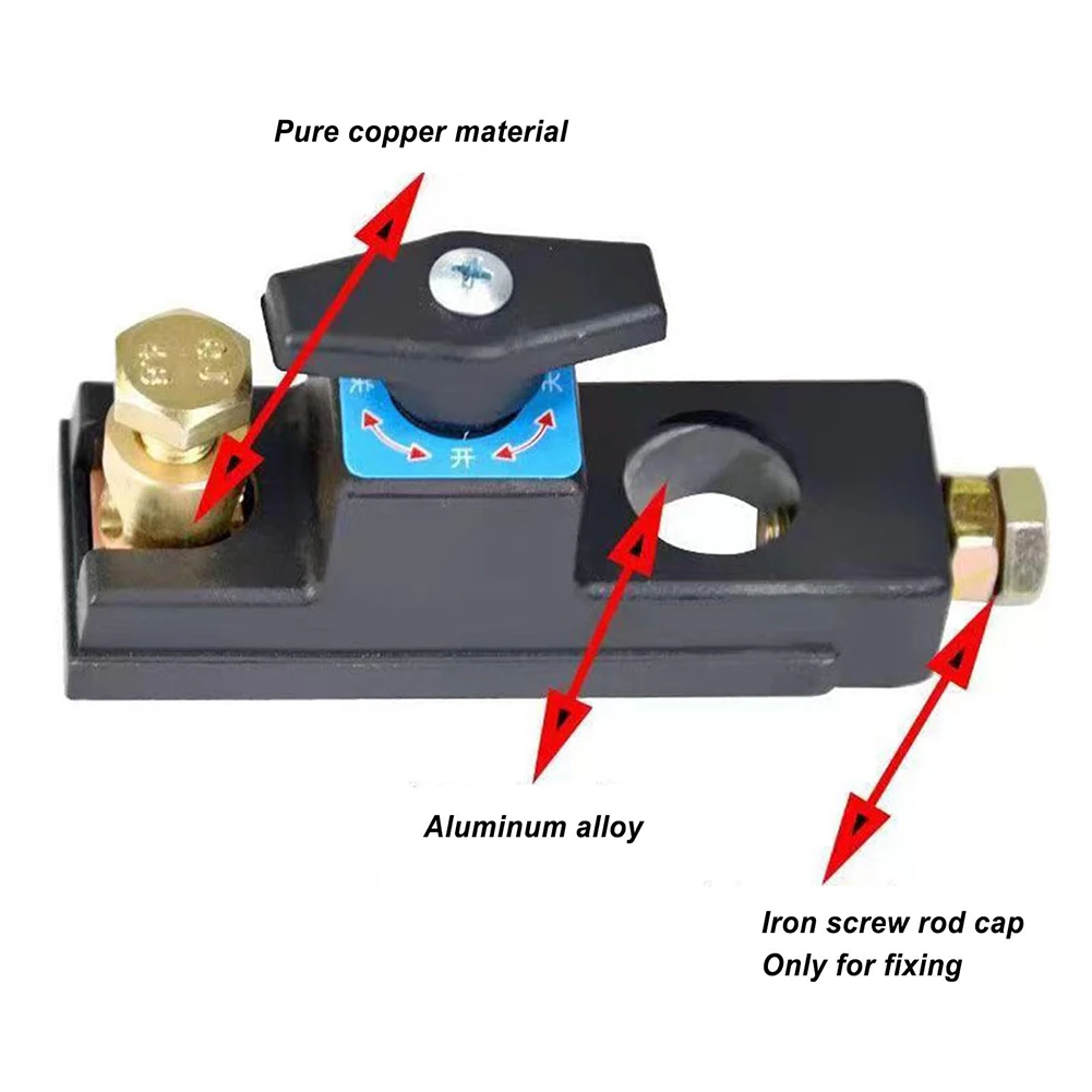 Universal 12V/24V Car Battery Disconnect Switch Battery Terminal Anti-leakage Switch Battery Disconnect Isolator Cut Off Switch