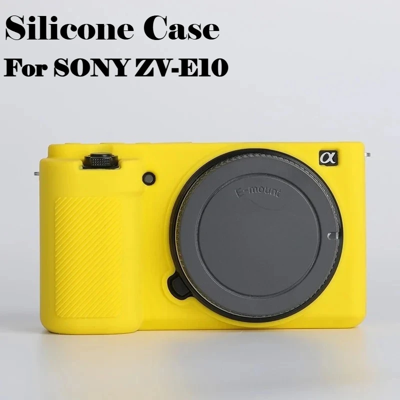 For SONY ZV-E10 Digital Silicone Case Comfortable Feel Camera ZVE10 Case Soft Camera Bag Smooth Protector