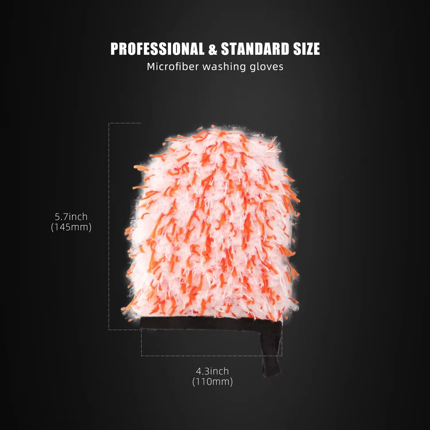 SPTA 1 قطعة قفاز غسيل السيارات ستوكات غسل ميت كيت 6 بوصة × 7 بوصة للعجلات والشوايات والمناطق الضيقة بالتفصيل التنظيف