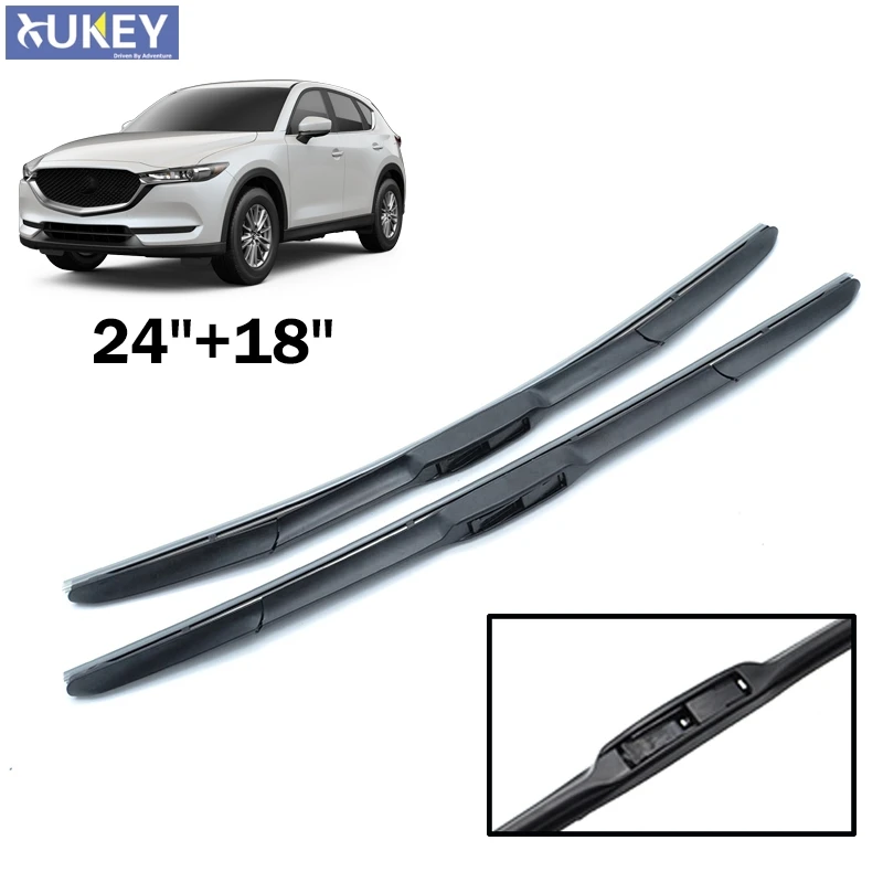 Misima Windshield Windscreen Wiper Blades 3 Section Front Window Wiper For Mazda CX-5 CX5 2012 2013 2014 2015 2016 2017