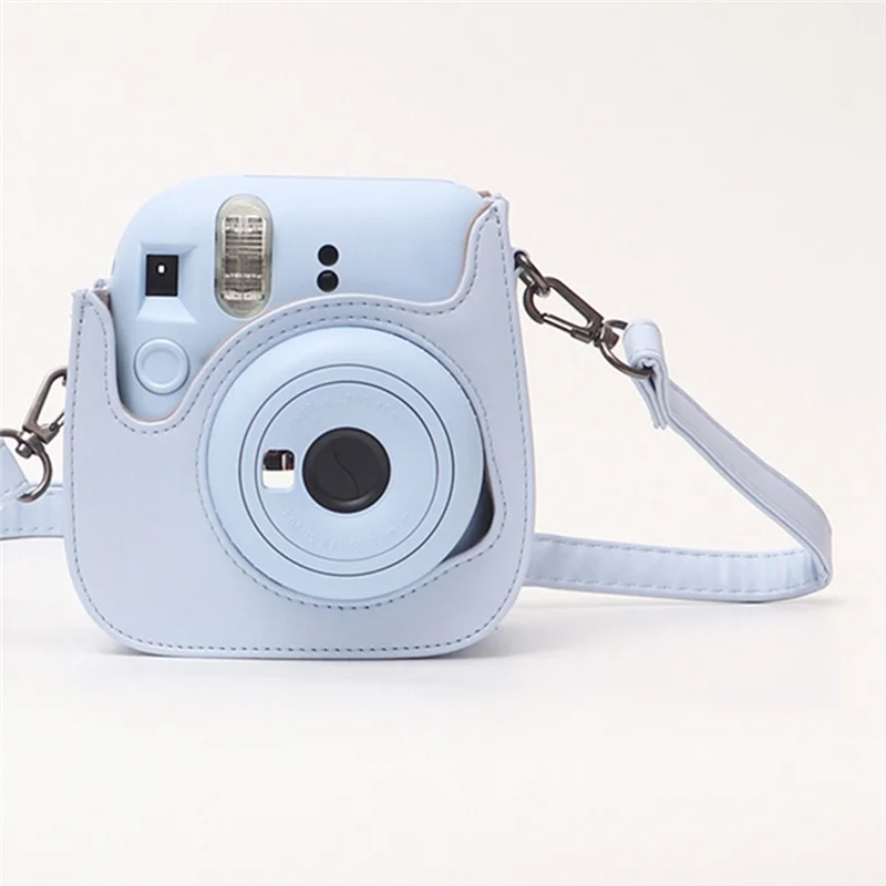 حقيبة كاميرا A34M لكاميرا Fujifilm MINI12 الصغيرة مع حزام كتف من جلد البولي يوريثان حقيبة غطاء سيليكون ناعم