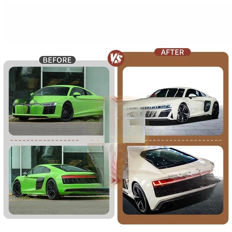 Hot Selling High Quality Fiberglass and PP Material Old To New Upgrade Body Kit Including Front Bumper Side Skirts Rear Lip Gril