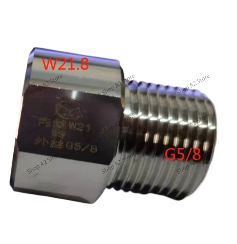 CO2 Cylinder Adapter, Connector Metric to Imperial W21.8 M22 * 1.5 G5/8 Fish Tank Aquarium