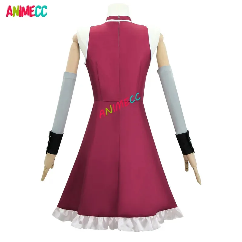 

dd12ANIMECC в наличии XS-2XL Сакура Кёко Косплей Puella Magi Madoka Magica Combats парик аниме костюм для Хэллоуина для женщин G