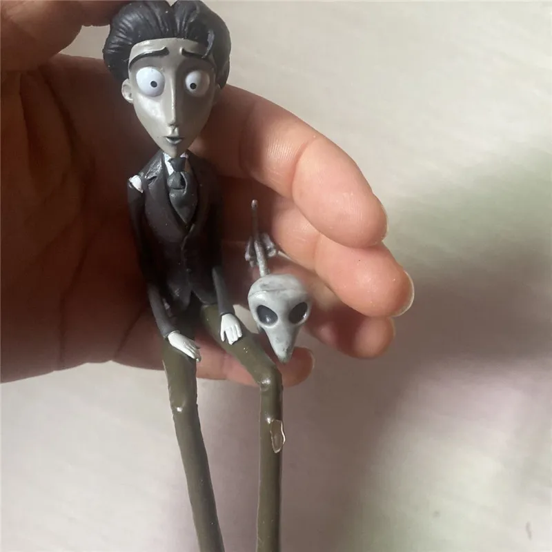 Figura de acción de 12 cm de Tim Burton, muñeco de PVC de la colección infantil, modelo de juguete de la Novia Cadáver.