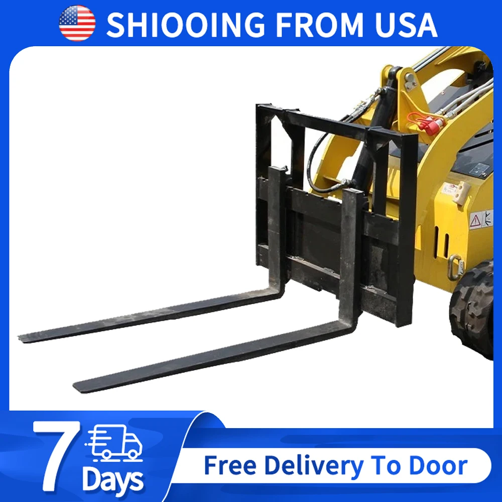 

Free Shipping Mini Excavator Attachment Mini Skid Steer Loader Attachment Pallet Forklift Fork 40in NEW For family ATTACHXPRO