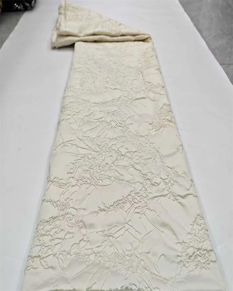 Tela de encaje brocado, tela de Damasco africano, tela de encaje Jacquard de alta calidad, costura elegante para vestidos de fiesta de mujer,