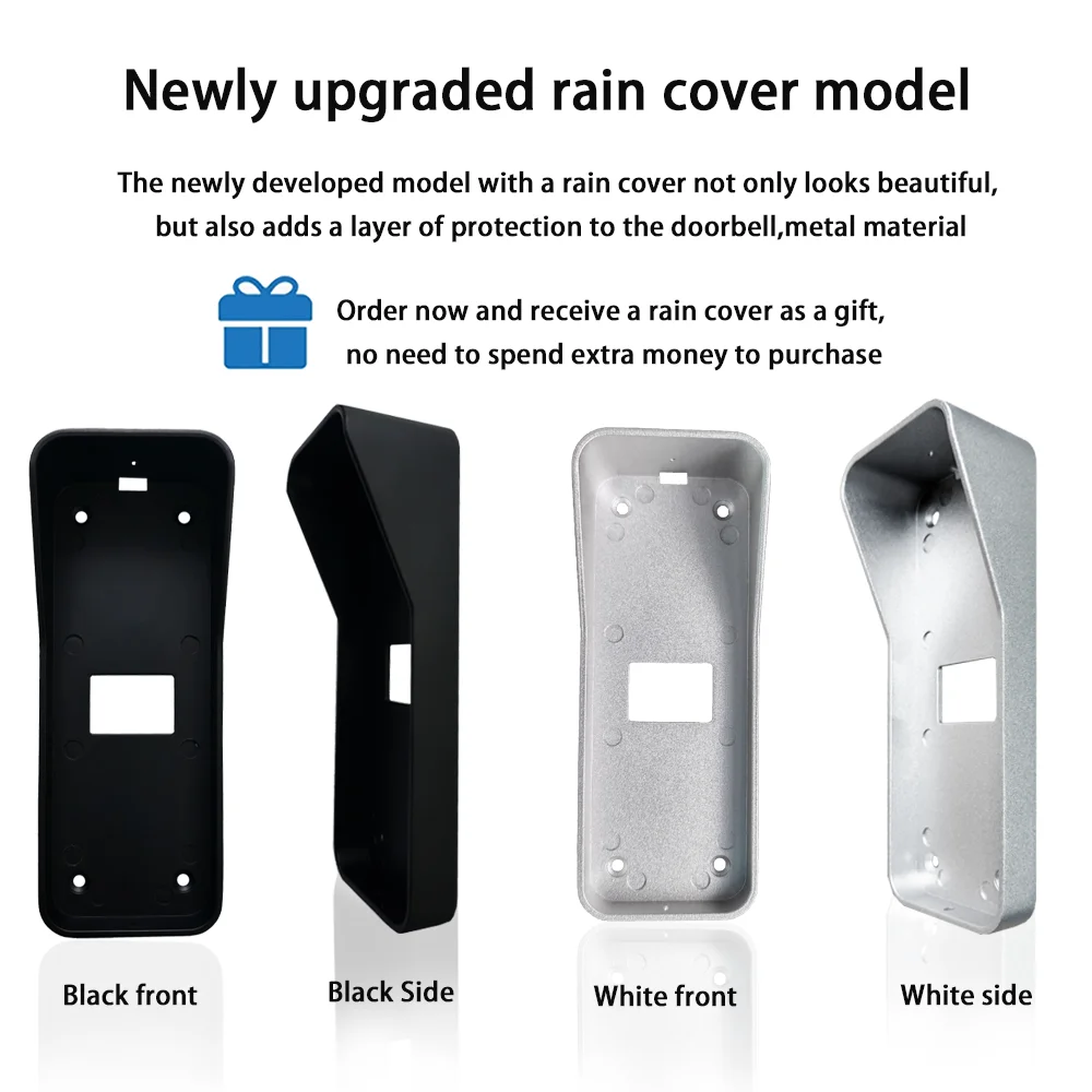 7-дюймовый 1080P TUYA беспроводной Wi-Fi двухдверный видеодомофон с обнаружением движения и RFID-картой, интеллектуальное инфракрасное ночное видение