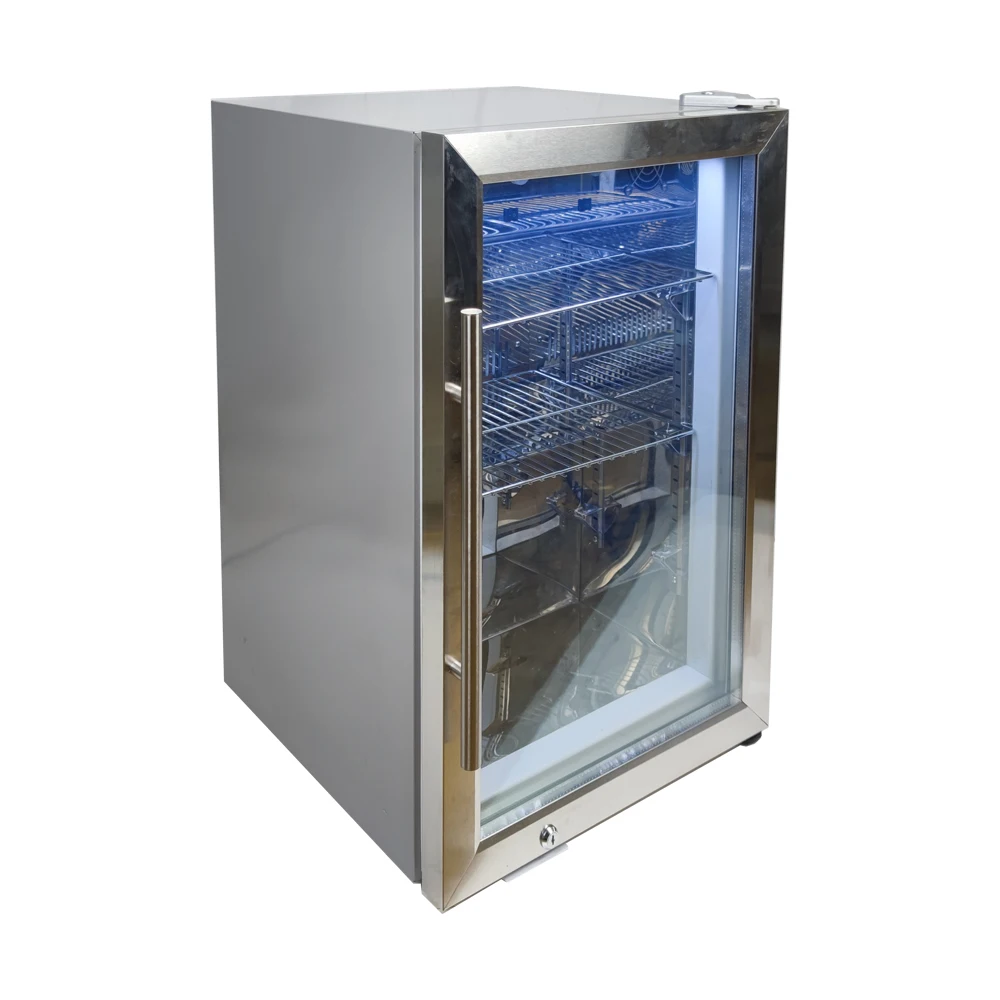 Single-Temperature Compressor Wine Cooler Stainless Steel Cooling Cabinet for Home Refrigeration Equipment