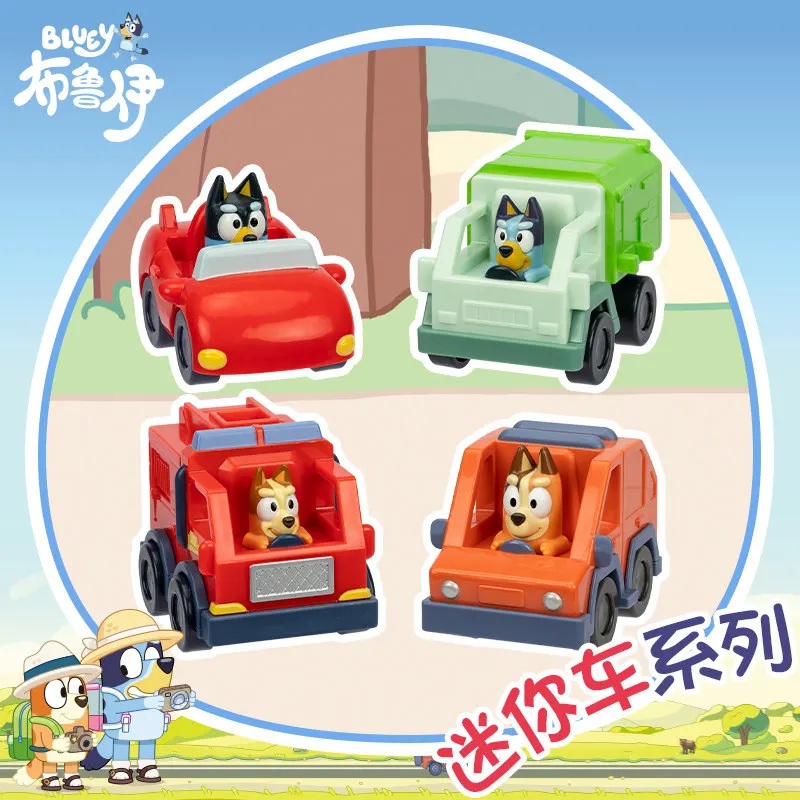 

Мини-модели машинок Bluey: пожарная машина, кабриолет, игрушечные симуляторы автомобилей, подарки для детей, праздничные подарки