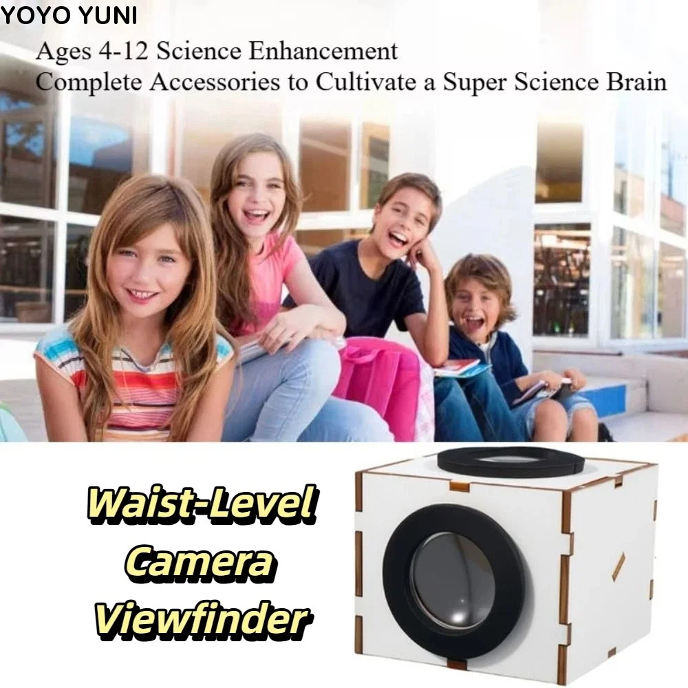 Metal Shell Waist-Level Viewfinder Coated Lens Manual Assembly Viewfinder Photography Accessories DIY Material