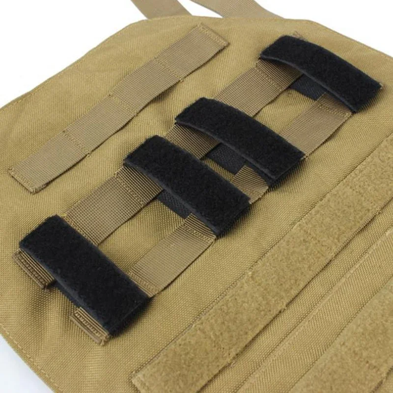 4pcs Molle Adapter ID Patches Panel Vest Backpack Patch Hook&Loop Converter Ribbon Strip Molle Army Vest Accessories