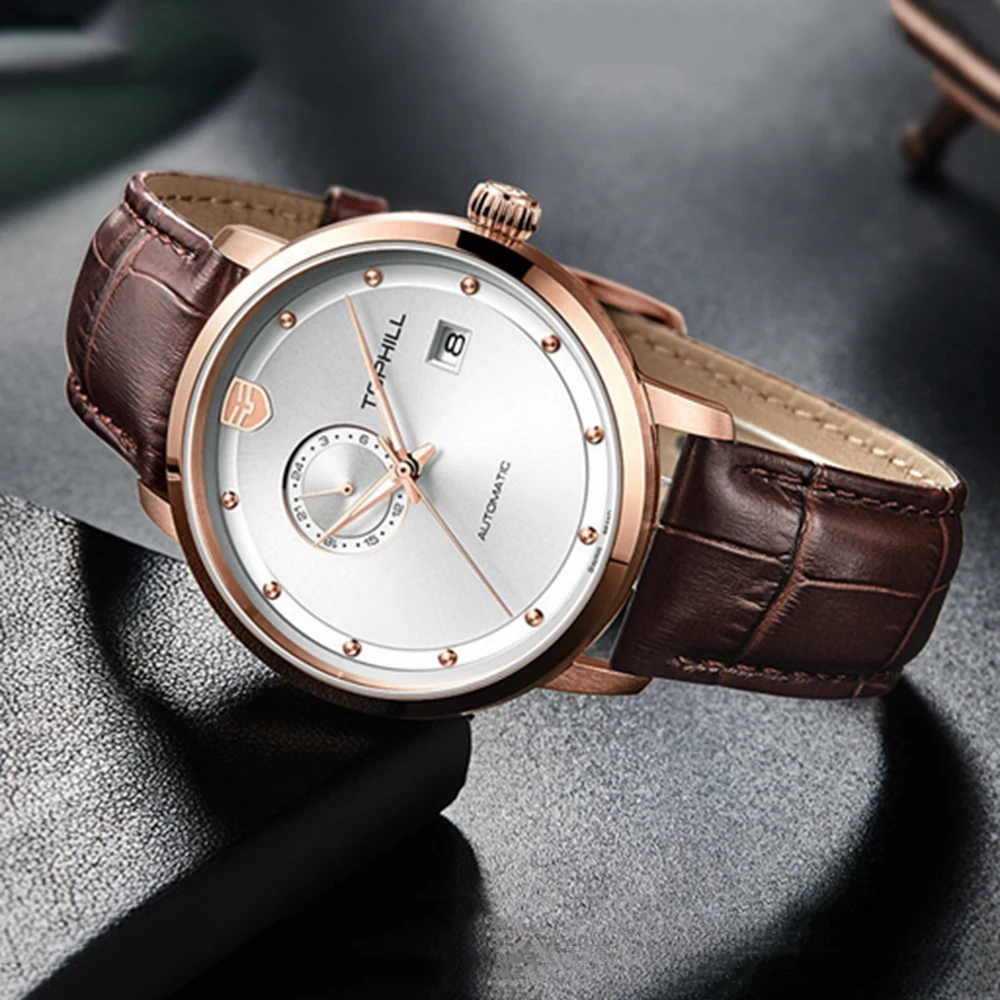 Luxury Automatic Watch Men NH37 Mechanical Wristwatches 42mm Business Watch TOPHILL Stainless Steel Sapphire Glass Clocks 2023