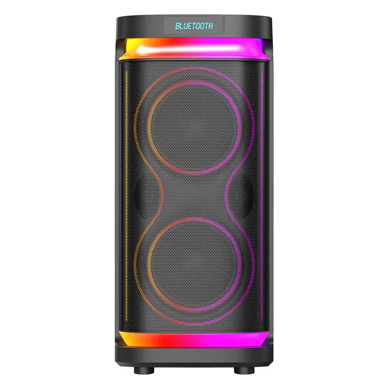 XPM-2084  Dual 8 Inch Party Speaker Rechargeable Powerfull Outdoor Wireless Speaker With 2 MIC