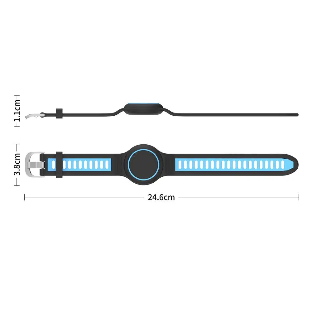 لـ Airtag حزام ساعة مقاوم للماء مضاد للخسارة مقاوم للماء 360 °   حافظة تعقب محدد المواقع المقاومة للصدمات للحماية من جميع أنحاء الأطفال