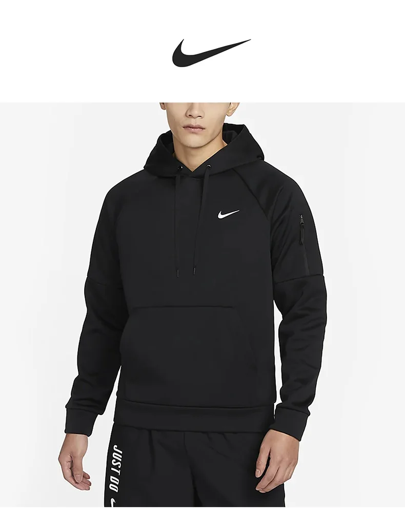 Nike echtes echtes Frühjahr Neues Herren-Sport-Freizeit-Fleece-Kapuzenpullover DQ4835-010 – Detail 2