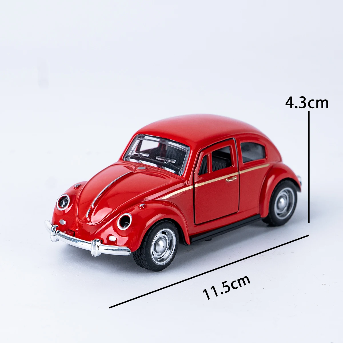คลาสสิก 1: 36 เปิดโลหะผสมประตู Retro Beetle รถยนต์รุ่นเด็กชายและเด็กวันเกิดของเล่นของขวัญรถมินิเครื่องประดับ