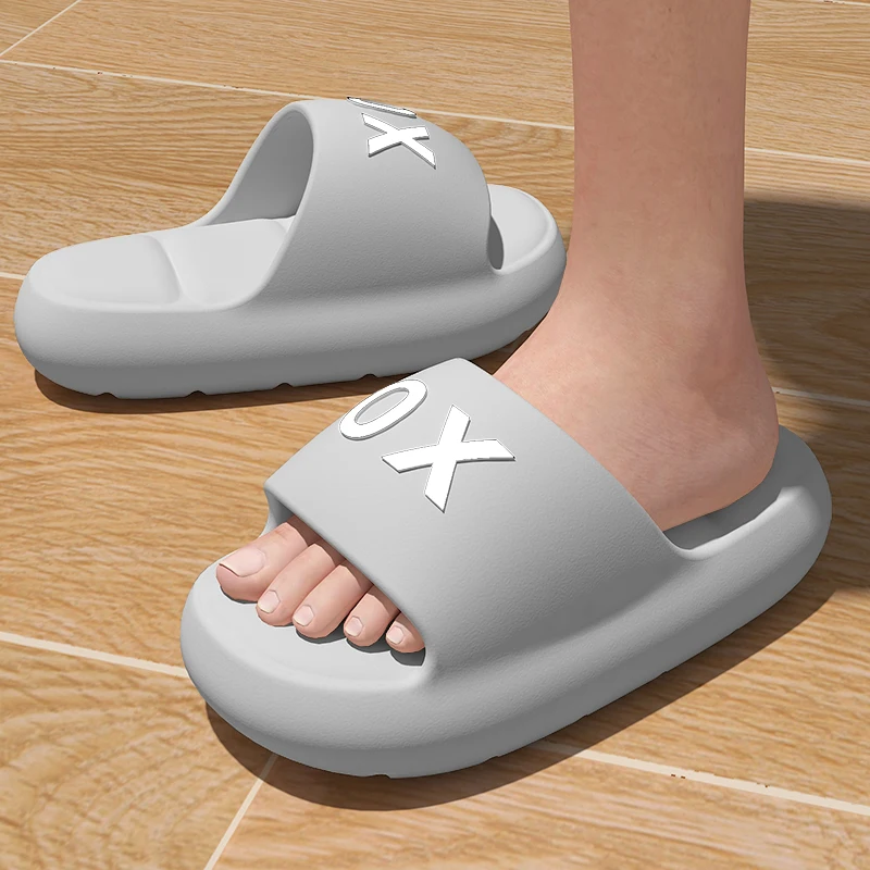 Sandalias de fondo grueso de Eva para hombre, chanclas cómodas y ligeras para dormitorio, informales, moda joven