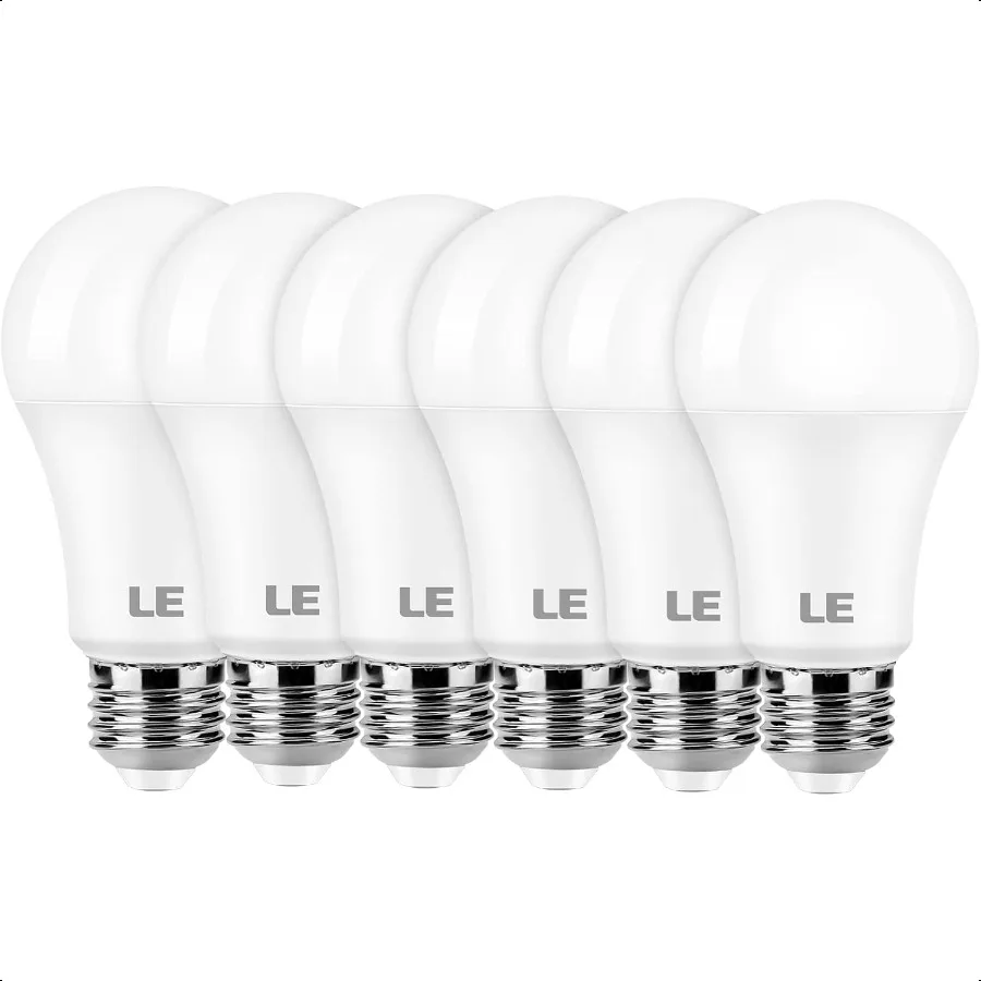 

100W Equivant D Light Bulbs 14W 1500 Lumens Daylight White 5000K nDimmab A19 E26 Standard Base 10000 Hour Lifetime Pack of 6