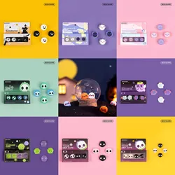 Geekshare Thumb Grip Caps for Ninetendo Switch/Oled/Lite Cute Silicone Joy-Con Controllers Grips for Halloween Decoration Gift