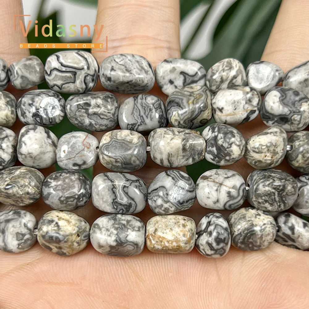 8-10mm Natürliche Lapislazuli-Steinperlen, unregelmäßige ovale lose Perlen für Schmuckherstellung, DIY-Armbänder, Zubehör – Detail 8
