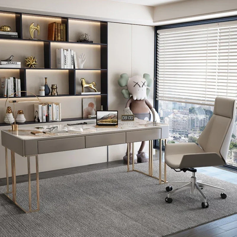 High-quality Unique Organizer Computer Standing Gaming Drawer Office Desks Simple Originality Economic Postmodern Furniture