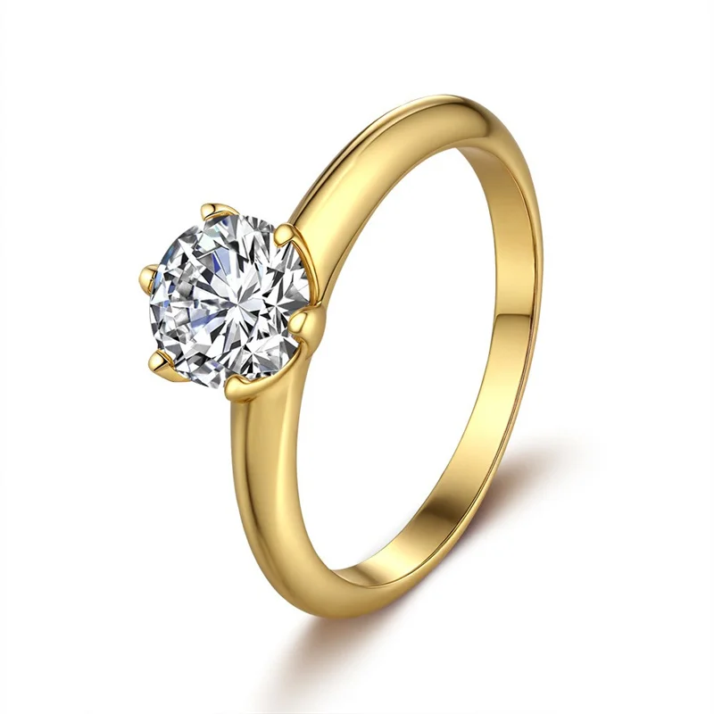 

ZFSILVER модные серебряные 925 пробы, классические муассанитовые модные простые золотые лапы, 6 колец, женские подвески, ювелирные изделия для свадебной вечеринки, подарки KM009HJ