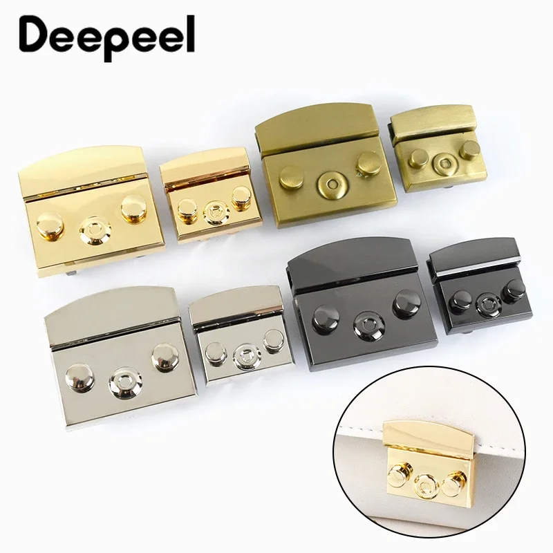 

2/5Pcs 35/50mm Metal Bags Locks Buckles Handbag Twist Turn Snaps Clasp for DIY Replace Bag Lock Purse Closure Accessories