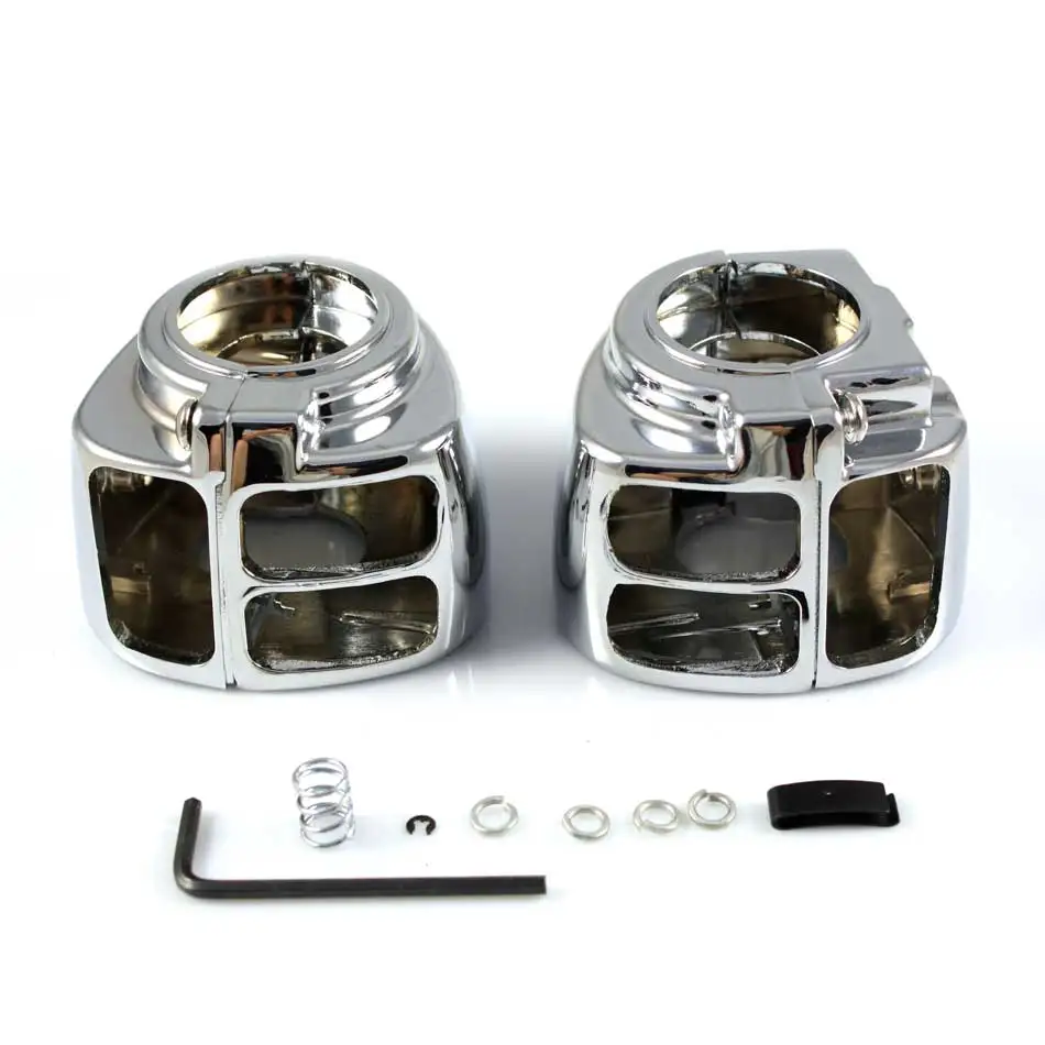 

Chrome Switch Housing Cover fit For Harley Davidson Sportster Dyna Softail V-Rod Motorcycle Accessories