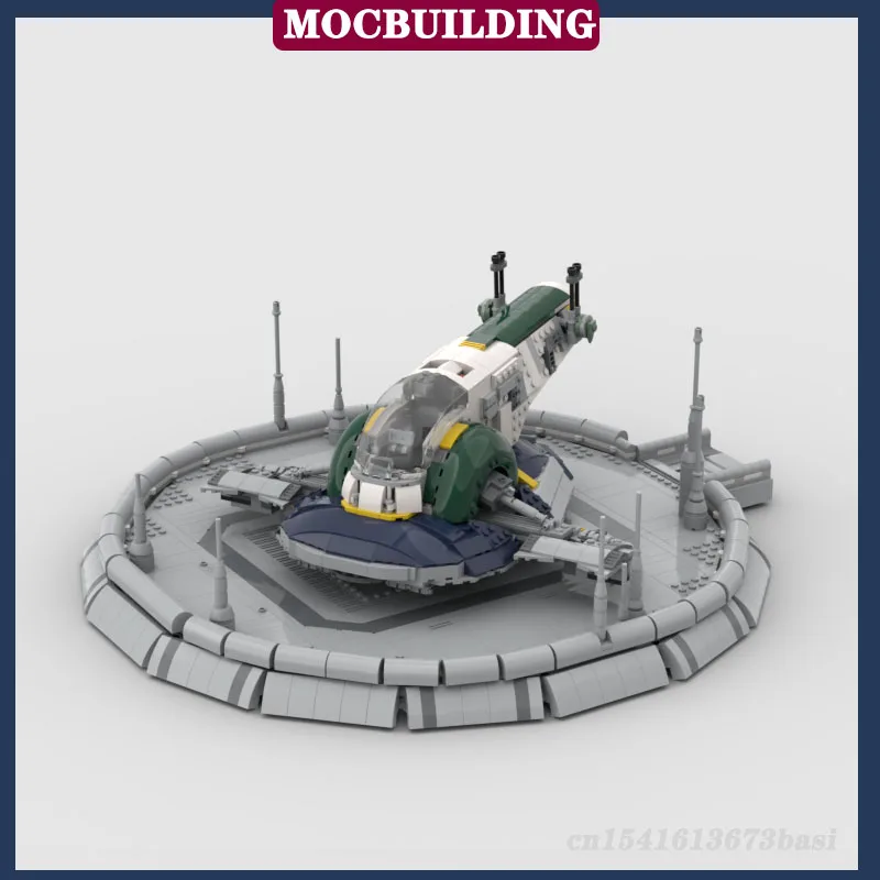 Space Serie Modular Landing Platform Building Model Building Block Assembly MOC Movie Collection Toy Gift DIY