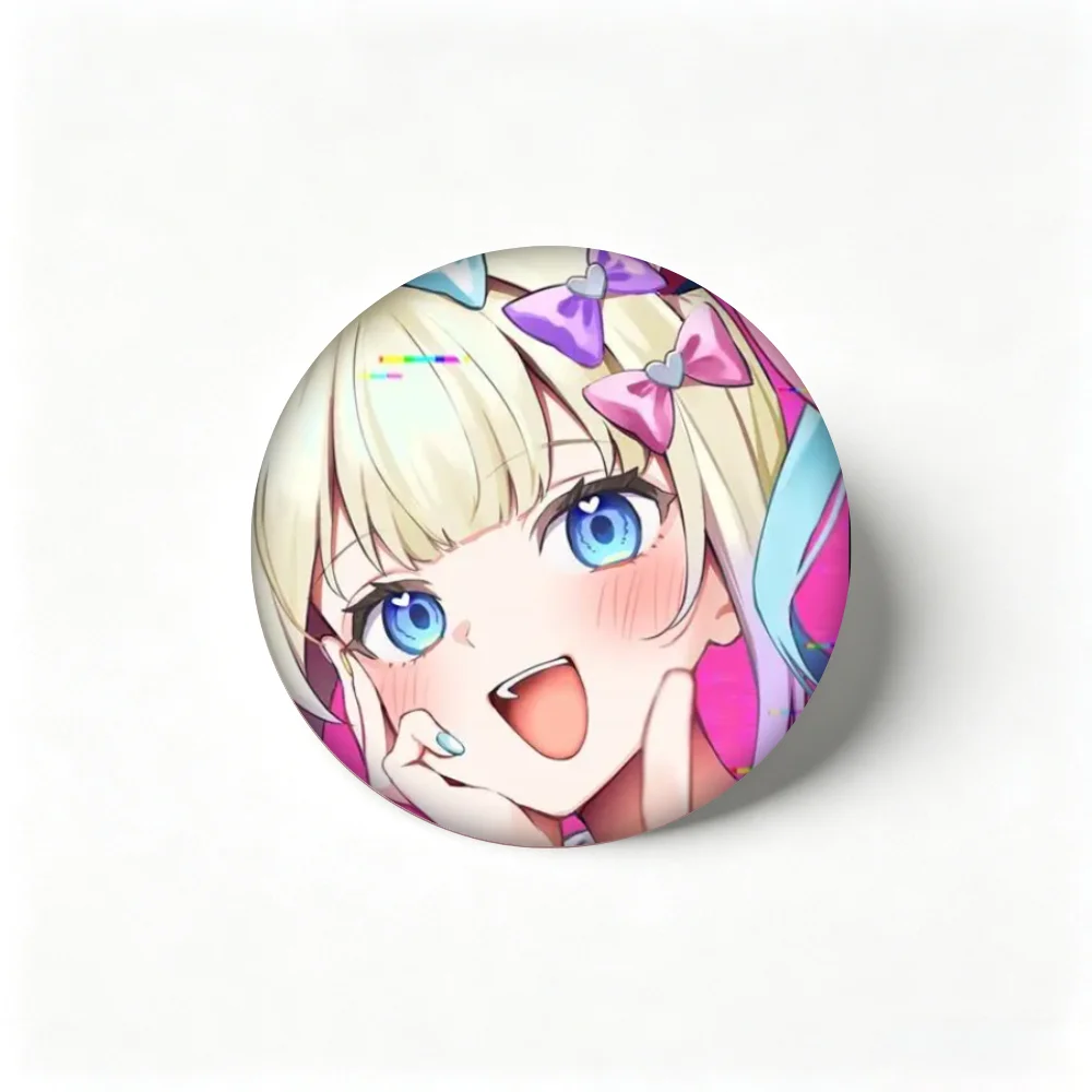 Pins Needy Streamer Overload KAngel Badge, Cartoon Brooch Accessory for Bag Decoration Gift